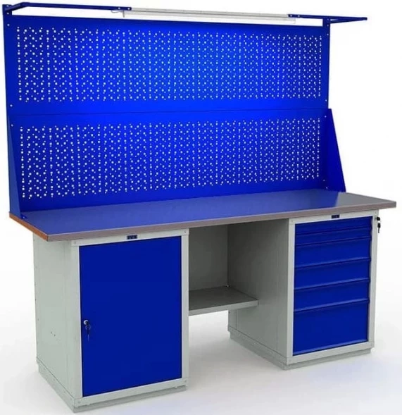 Верстак металлический промышленный рабочий W200.WS1/WS6.021.W