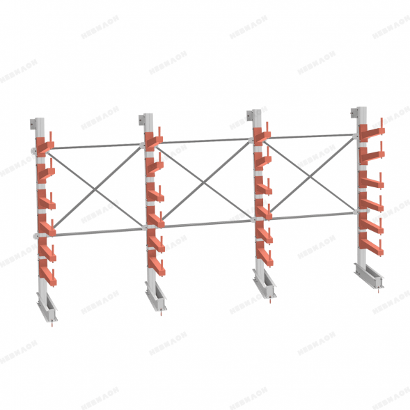 Стеллаж консольный СТ-062 2450х4660х830 6 ярусов +О односторонний