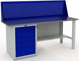 Верстак большой с экраном усиленный W200.WS6/F2.010.W