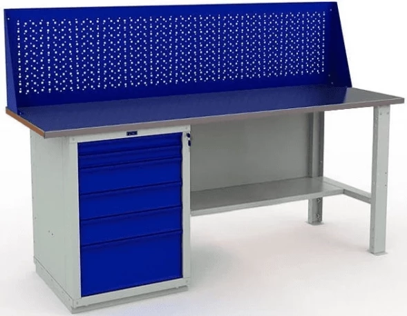 Верстак большой с экраном усиленный W200.WS6/F2.010.W