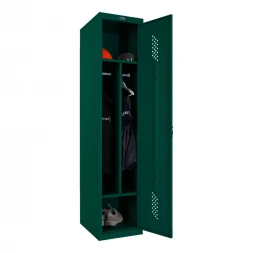 Шкаф металлический односекционный темно-зеленый