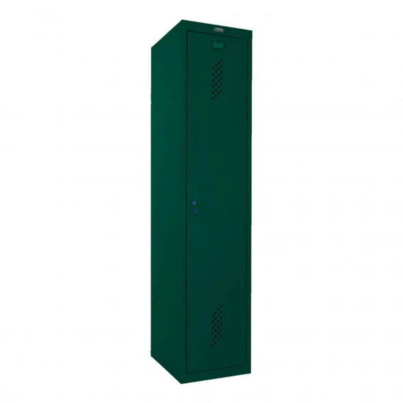 Шкаф металлический односекционный темно-зеленый
