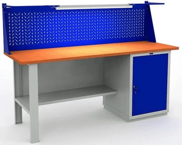 Верстак большой с полками и освещением W200.F2/WS1.011