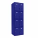 Шкаф металлический с дверцами и замком синий