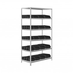 Стеллаж для хранения деталей 1600х1000х400 20 ящиков