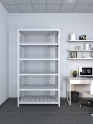 Стеллаж ТС Лайт 2000х1000х300 с 6 перфорированными полками