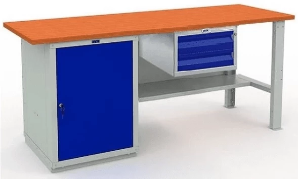 Верстак с полками и ящиками усиленный W200.WS1/F2.100