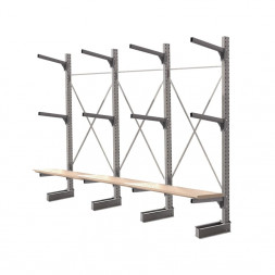 Стеллаж консольный односторонний КСр 2500х4392х960 3 яруса