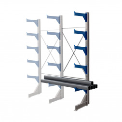 Стеллаж консольный односторонний КТр 4000х1740х1000 (800) 5 ярусов ДС