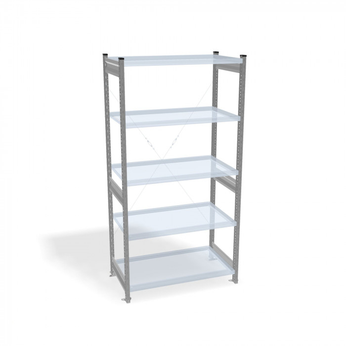 Стеллаж СТ-031 цинк 1855х1300х400 6 полок до 250 кг