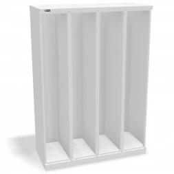 Шкаф Диком УНО-421 (RAL 7038 + RAL 7038) на подставке-скамейке