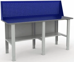 Верстак с металлической столешницей WTS200.F2/F2/F2.010 2000 мм