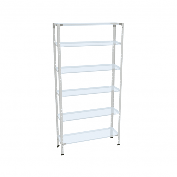 Стеллаж СТ-012 2000х1000х400 с 6 цинк полками до 200 кг