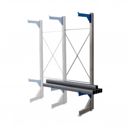 Стеллаж консольный односторонний КТр 4000х1740х1400 (1200) 2 яруса ДС