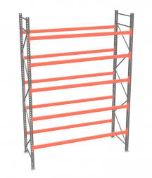 Стеллаж палетный ДиКом СП 4000х1800х1000 с 5 ярусами до 5500 кг / до 2750 кг на паллет П-90