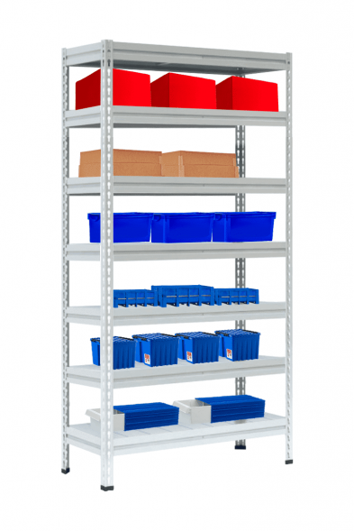 Стеллаж МС-Т 2500х1551х784 мм 7 ярусов настил металл