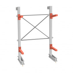 Стеллаж консольный СТ-062 2450х1660х830 2 яруса односторонний