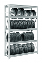 Стеллаж для шин в гараж MS Pro Z 2500х1200х500 мм 5 ярусов