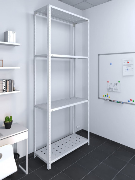 Стеллаж ТС Лайт перф. 2500х1200х400 4 полки