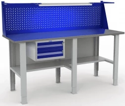 Верстак большой с подвесным ящиком усиленный WTS200.F2/F2/F2.111