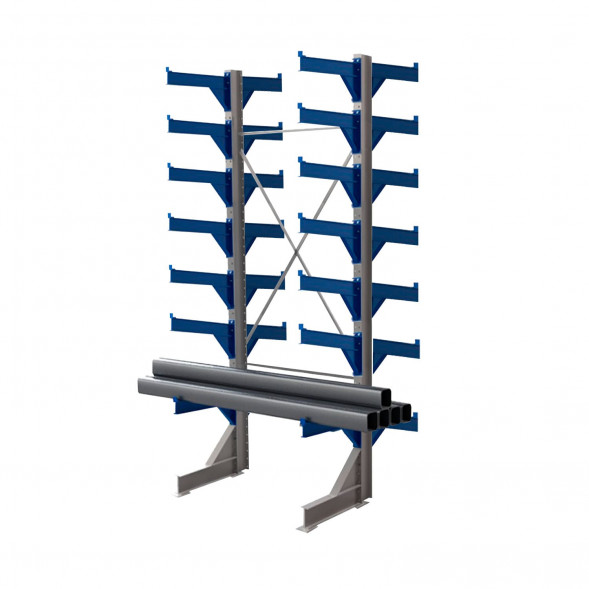 Стеллаж консольный двухсторонний КТр 4000х1740х2600 (1200) 7 ярусов