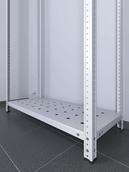 Стеллаж ТС Лайт 2000х1200х300 с 2 перфорированными полками