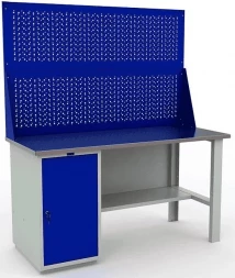 Верстак Практик с двумя экранами гаражный WT160.WD1/F1.020