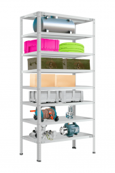 Стеллаж МС-900 500х1000х300 мм 8 полок