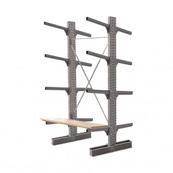 Стеллаж консольный двухсторонний КСр 2500х1696х1600 4 яруса