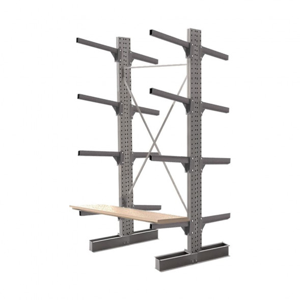 Стеллаж консольный двухсторонний КСр 2500х1696х1600 4 яруса