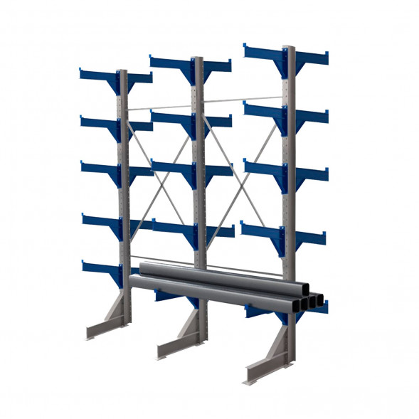Стеллаж консольный двухсторонний КТр 4000х3360х2200 (1000) 5 ярусов
