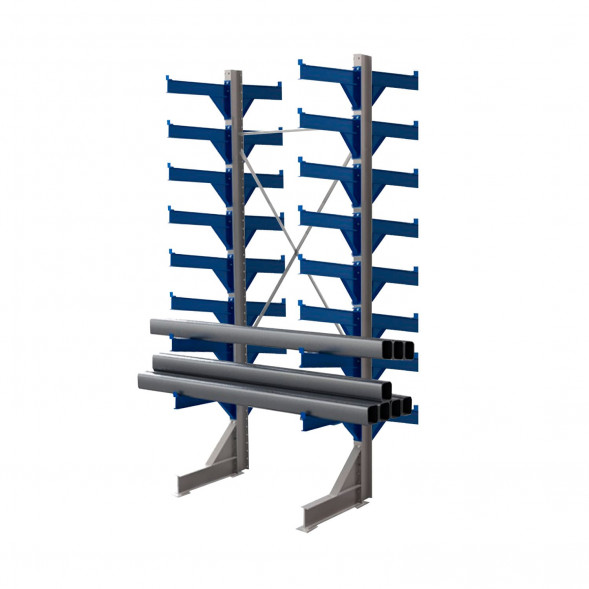 Стеллаж консольный двухсторонний КТр 4000х1740х1800 (800) 8 ярусов