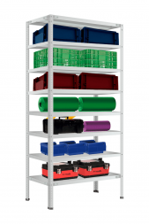 Стеллаж СТФУ 2500х1000х400 мм 8 полок