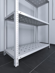 Стеллаж ТС Лайт 3000х1000х400 с 5 перфорированными полками