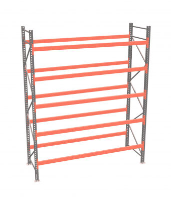 Стеллаж палетный ДиКом СП 3500х2700х1000 с 5 ярусами до 3000 кг / до 1000 кг на паллет П-110