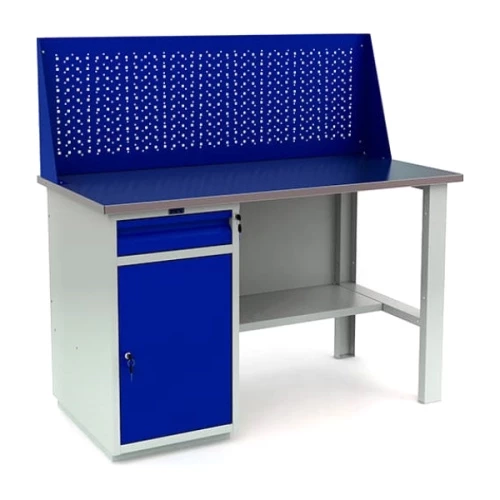 Верстак металлический для дачи с экраном WT140.WD2/F1.010