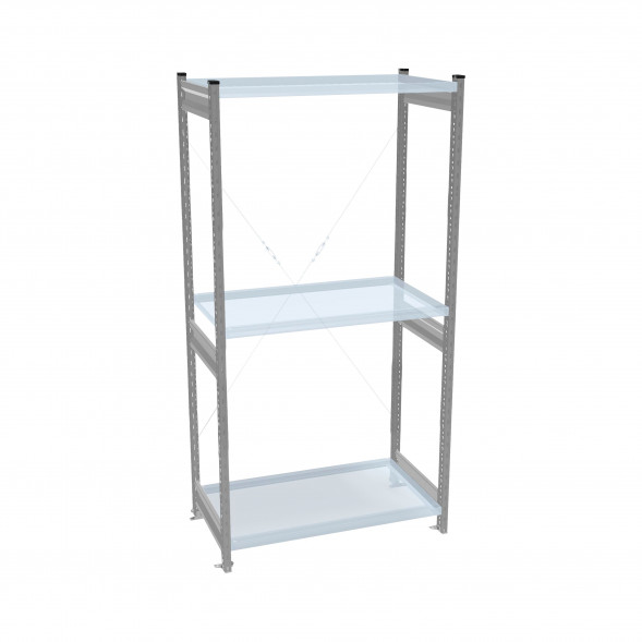 Стеллаж СТ-031 цинк 1855х1000х400 3 полки до 300 кг