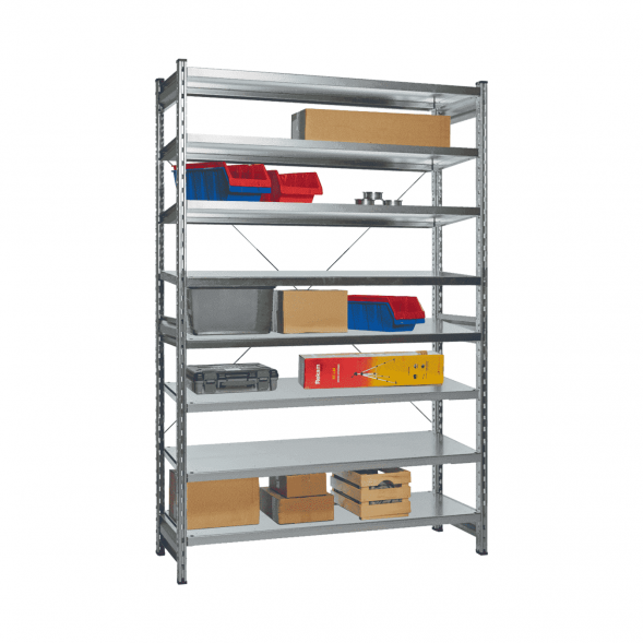 Стеллаж СТ-031 цинк 1855х1300х500 8 полок до 200 кг