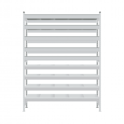 Стеллаж СТ-023 2000х1800х300 с 9 ярусами (рамы и настил - окрас)