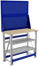 Верстак Практик с деревянной столешницей M100.MF1/MF1.022 1000 мм