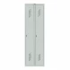 Шкаф металлический двухсекционный светло-серый
