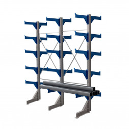Стеллаж консольный двухсторонний КТр 4000х3360х1800 (800) 5 ярусов