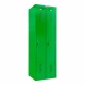 Шкаф металлический двухсекционный зеленый