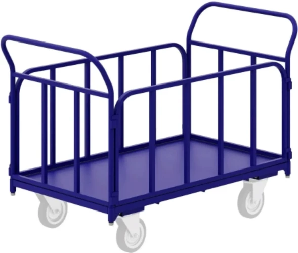 Тележка платформенная с трубчатыми бортами ТБ 4 (600х1200) без колёс