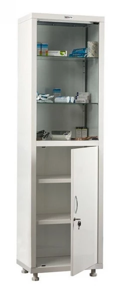Шкаф медицинский для хранения лекарственных препаратов HILFE МД 1 1650/SG