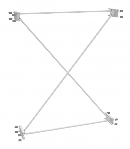 Раскосная система 1800 спаренных рядов стеллажей