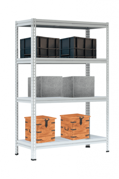 Стеллаж МС-Т 2500х1856х632 мм 4 яруса настил металл