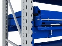 Стеллаж с выкатными платформами S-HEAVY 1000/1300 (2 яруса хранения)