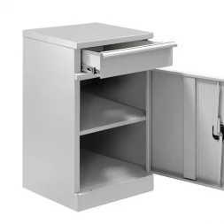 Тумба металлическая стационарная ТC-2-ESD с 1 ящиком и дверцей