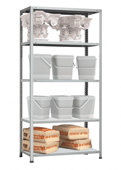 Стеллаж MS Hard 2200х1000х600 c 5 полками